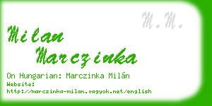 milan marczinka business card